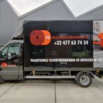 belettering bakwagen sprinter zwarte sprinter bakwagen met belettering