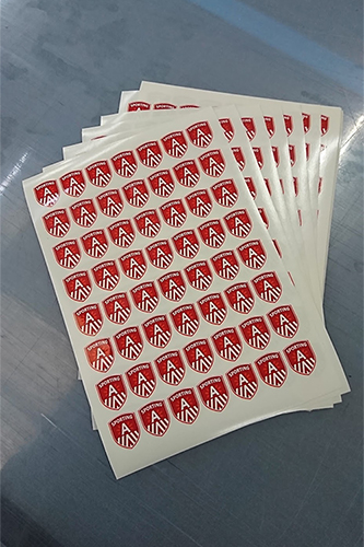 Stickers met 'Sporting A' op van stad Antwerpen
